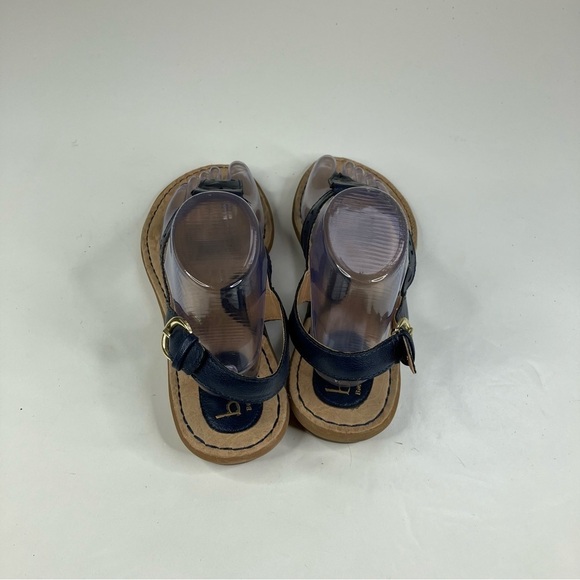 B.O.C. Blue Leather Sandals Size 10 - Picture 3 of 6
